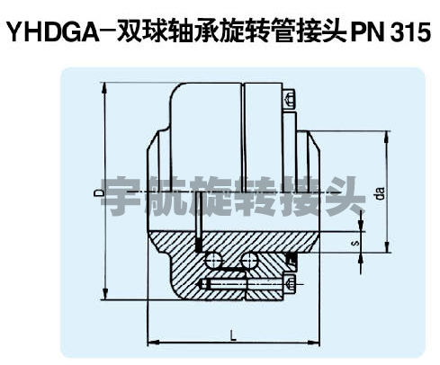 YHDGA-雙球軸承旋轉(zhuǎn)管接頭